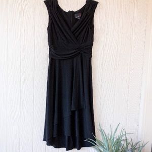 Scarlett Brand Draped Black Dress